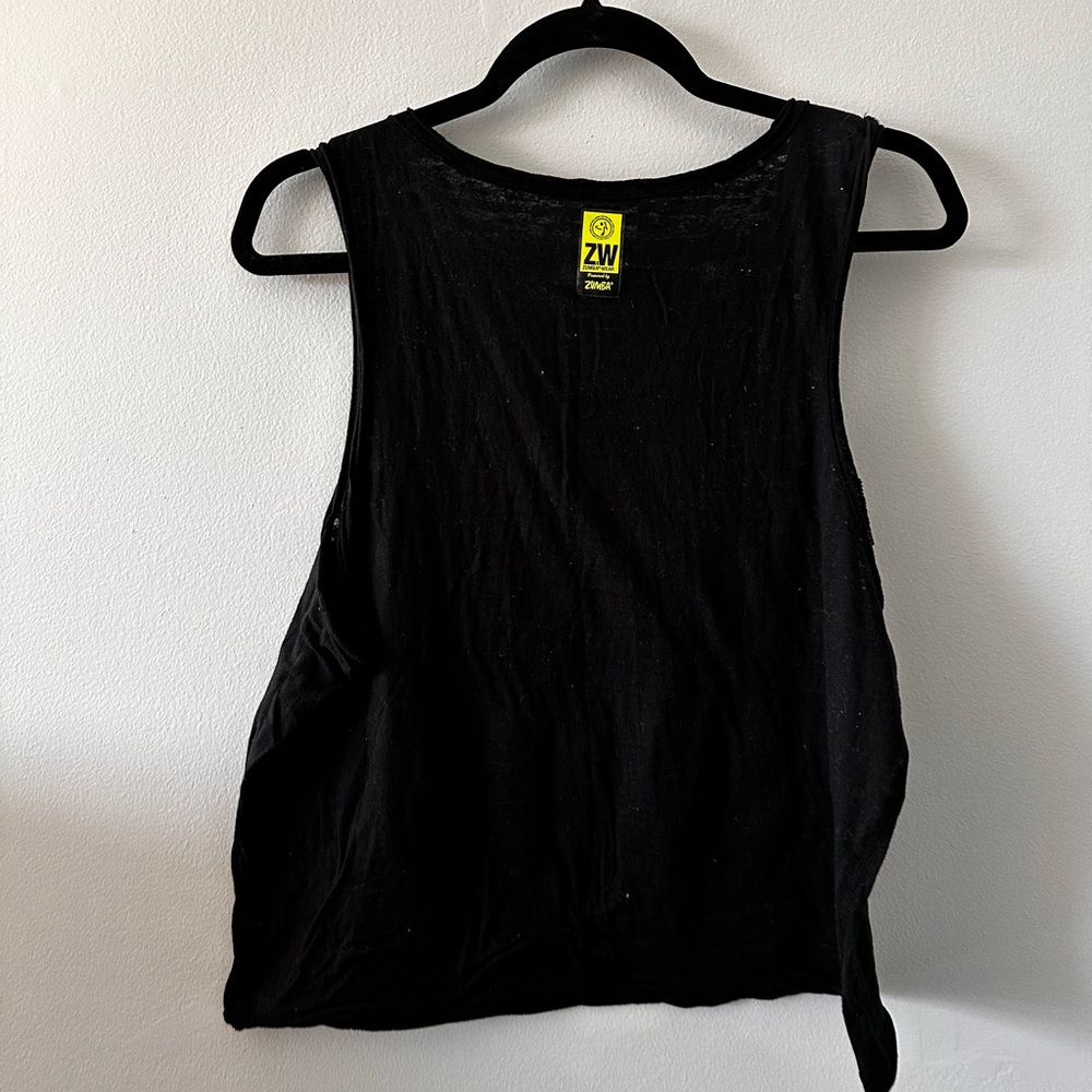 Zumba Fitness Black Tank with Rainbow ZUMBA Logo - Picture 2 of 5